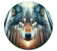 1000 Pièces Loup Puzzles Jeu De Puzzle Activités Familiales Stimulantes Casse-tête Wild Life Puzzle De Qualité Supérieure pour Adultes 1000pcs (67.5x67.5cm)