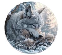 1000 Pièces Loup Puzzles Jeu De Puzzle Activités Familiales Stimulantes Wild Life Puzzles Classiques Qualité Premium pour Adultes 1000pcs (67.5x67.5cm)
