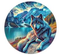 1000 Pièces Loup Puzzles Jeu De Société Adulte Pièces Parfaitement Assorties Wild Life Casse-tête Puzzle De Qualité Supérieure pour Adultes 1000pcs (67.5x67.5cm)