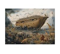 1000 Pièces Mini Puzzle Animaux Bateau pour Adultes | 52x38cm Carton Décoration Salon Coupe Précise Cadeau Anniversaire Détente