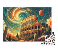 1000 Pièces Mini Puzzle Architecture Espace pour Adultes | 52x38cm Carton Décoration Maison Coupe Précise Cadeau Anniversaire Détente