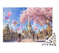 1000 Pièces Mini Puzzle Château Ballons pour Adultes | 38x26cm Carton Décoration Salon Coupe Précise Cadeau Anniversaire Détente