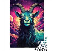 1000 Pièces Mini Puzzle Chèvre Art pour Adultes | 70x50cm Carton, Décoration Maison, Coupe Précise, Cadeau Anniversaire, Détente