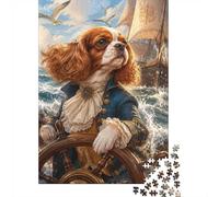 1000 Pièces Mini Puzzle Chien Voile pour Adultes | 38x26cm Carton Décoration Bureau Découpe Précise Détente Familiale