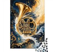 1000 Pièces Mini Puzzle Cor d'harmonie pour Adultes | 38x26cm Carton Décoration Salon Coupe Précise Cadeau Anniversaire Détente