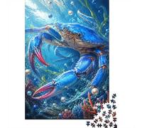 1000 Pièces Mini Puzzle Crabe Océan pour Adultes | 70x50cm Carton Décoration Salon Coupe Précise Détente Familiale