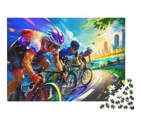 1000 Pièces Mini Puzzle Cyclisme pour Adultes | 38x26cm Carton Décoration de la Maison Coupe Précise Cadeau Anniversaire Détente