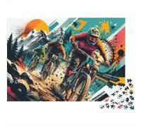 1000 Pièces Mini Puzzle Cyclisme pour Adultes | 52x38cm Carton Décoration Maison Coupe Précise Cadeau Anniversaire Détente