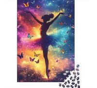 1000 Pièces Mini Puzzle Danseuse Papillon pour Adultes | 38x26cm Carton Décor Maison Coupe Précise Cadeau Anniversaire Détente