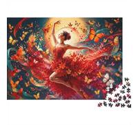 1000 Pièces Mini Puzzle Danseuse Papillon pour Adultes | 38x26cm Carton Décoration Salon Coupe Précise Cadeau Anniversaire Détente