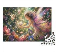 1000 Pièces Mini Puzzle Fée Fleurs pour Adultes | 52x38cm Carton Décoration Maison Finition Lisse Cadeau Anniversaire Détente