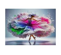 1000 Pièces Mini Puzzle Fleur Ballet pour Adultes | 52x38cm Carton Décoration Salon Coupe Précise Cadeau Anniversaire Détente