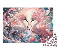1000 Pièces Mini Puzzle Grues Fleurs pour Adultes | 70x50cm Carton Décor Salon Coupe Précise Cadeau Anniversaire Détente