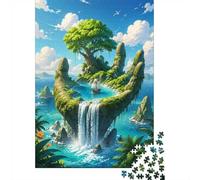 1000 Pièces Mini Puzzle Île Fantastique pour Adultes | 38x26cm Carton, Décoration Maison, Coupe Précise, Cadeau Anniversaire, Détente