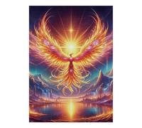1000 Pièces Mini Puzzle Phénix pour Adultes | 38x26cm Carton Décoration Maison Finition Lisse Cadeau Anniversaire Détente