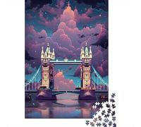 1000 Pièces Mini Puzzle Pont pour Adultes | 70x50cm Carton Décoration Salon Coupe Précise Cadeau Anniversaire Détente