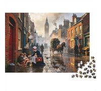 1000 Pièces Mini Puzzle pour Adolescents Rue Infirmière Cheval Carton