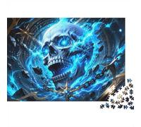 1000 Pièces Mini Puzzle pour Adultes Crâne Chaîne Énergie Difficile | 38x26cm Papier Décoration Salon Coupe Précise Cadeau Ami Détente