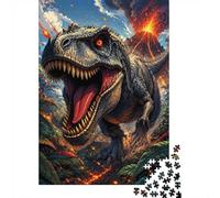 1000 Pièces Mini Puzzle pour Adultes Dinosaure Volcan Forêt Idée Cadeau