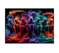 1000 Pièces Mini Puzzle pour Adultes Fumée Cape Figure Idée Cadeau | 38x26cm Carton Amateurs De Puzzles Détente Mentale Puzzle Assemblage Cadeau Ami Décoration Salon
