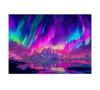 1000 Pièces Mini Puzzle pour Adultes Montagne Aurore Ciel Jeu Cérébral