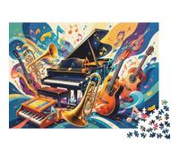 1000 Pièces Mini Puzzle pour Adultes Piano Guitare Trompette Idée Cadeau