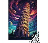 1000 Pièces Mini Puzzle pour Adultes Tour Espace Architecture Idée Cadeau