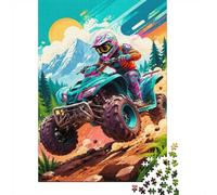 1000 Pièces Mini Puzzle Quad Montagne pour Adultes | 52x38cm Carton Décoration Salon Coupe Précise Cadeau Anniversaire Détente