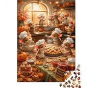 1000 Pièces Mini Puzzle Souris Pâtissière pour Adultes