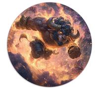 1000 Pièces Minotaure Puzzle Amusant Jeu De Puzzle Activités Familiales Stimulantes Le Taureau Ardent Casse-tête Qualité Premium pour Adultes 1000pcs (67.5x67.5cm)