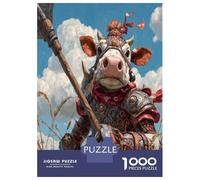 1000 Pièces Minotaure Puzzles Jeu De Puzzle Activités Familiales Stimulantes Casse-tête Bannière Vent Brute Puzzle De Qualité Supérieure pour Adultes 52x38cm/1000pcs