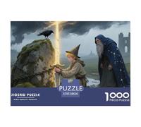 1000 Pièces Mythes et Contes de fées Puzzle Familial Mythes et Contes de fées Puzzle Adulte Cadeau Stimulant Puzzle Difficile Décoration Familiale Adultes Et Enfants Dès 14 Ans 38x26cm/1000pcs