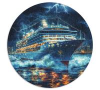 1000 Pièces Navire de croisière Papier Puzzle Divertissement Créatif Pièces Parfaitement Assorties Mégaship Casse-tête Qualité Premium pour Adultes 1000pcs (67.5x67.5cm)