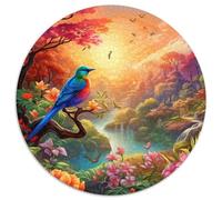 1000 Pièces oiseaus and Fleurs Puzzles Jeu De Puzzle Activités Familiales Stimulantes Botanical Oiseau Scenes Puzzles Classiques Qualité Premium pour Adultes 1000pcs (67.5x67.5cm)