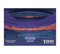 1000 Pièces OVNI Papier Puzzle Jeu De Société Adulte Pièces Parfaitement Assorties Aéronef mystérieux Casse-tête Qualité Premium pour Adultes 70x50cm/1000pcs