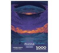 1000 Pièces OVNI Puzzles Divertissement Créatif Pièces Parfaitement Assorties Aéronef mystérieux Casse-tête Qualité Premium pour Adultes 70x50cm/1000pcs