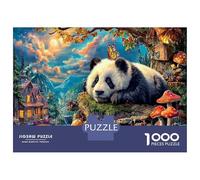 1000 Pièces Panda dans la Fantaisie Jigsaw Puzzle Jeux D'intelligence Le trésor National de la Chine Puzzles Art Déco Divertissement Créatif Aux Adultes Et Enfants 38x26cm/1000pcs