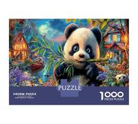1000 Pièces Panda géant Jigsaw Puzzle Jeux D'intelligence Le trésor National de la Chine Puzzles Art Déco Divertissement Créatif Aux Adultes Et Enfants 52x38cm/1000pcs