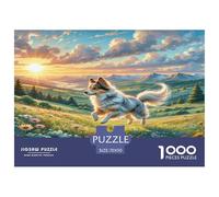 1000 Pièces Parson Russell Terrier Puzzles Divertissement Créatif Pièces Parfaitement Assorties Cute Animaux Casse-tête Qualité Premium pour Adultes 70x50cm/1000pcs