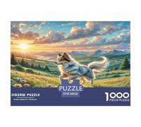 1000 Pièces Parson Russell Terrier Puzzles Jeu De Société Adulte Pièces Parfaitement Assorties Cute Animaux Puzzles Classiques Qualité Premium pour Adultes 38x26cm/1000pcs