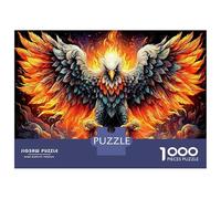 1000 Pièces Phoenix Fire Art pour Collectionneurs De Puzzles - Papier Recyclé Puzzle D’entraînement De La Concentration Aigle & Cadeau De Maison Neuve 52x38cm/1000pcs