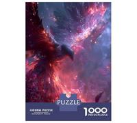 1000 Pièces Phoenix Papier Puzzle Divertissement Créatif Activités Familiales Stimulantes Animaux mythiques Casse-tête Qualité Premium pour Adultes 52x38cm/1000pcs