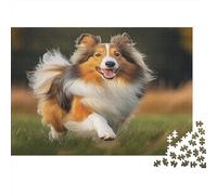 1000 Pièces Pièces en Bois Jouet De Défi|Chien de Berger des Shetland Les Passionnés Casse-tête Impossible Amicalement Unique Puzzle pour Adultes 1000pcs (75x50cm)