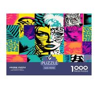 1000 Pièces Pop Art Papier Puzzle Jeu De Puzzle Pièces Parfaitement Assorties New réalisme Casse-tête Qualité Premium pour Adultes Et Enfants 70x50cm/1000pcs