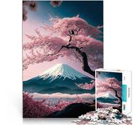 1000 pièces pour Cadeaux pour Adultes Fleurs de Cerisier du Japon Fabriqué en Carton pour Les 14 Ans et Plus Jeu éducatif d'apprentissage Améliorer l'amour Entre Les Couples。Taille:26x38cm