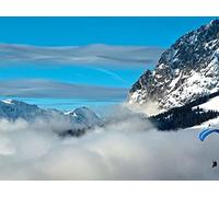 1000 Pièces Puzzle Adulte - Challenge Puzzle - Pilote de Planeur à Hauteur de Montagne 75x50cm