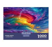 1000 Pièces Puzzle Arc-en-Ciel Vortex - Paysage Artistique Décoration Familiale Casse-tête Classique 70x50cm/1000pcs