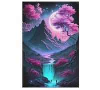 1000 Pièces Puzzle Art Japonais du Cerisier pour Adultes Et Adolescents Enfants Puzzles sur Planche De Bois Cadeau 78×53cm