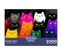 1000 Pièces Puzzle Beaucoup de Chats - Animal de Compagnie Cat Cadeau Unique Décoration Artistic 38x26cm/1000pcs