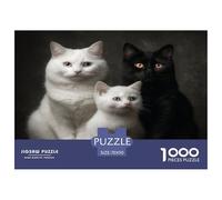 1000 Pièces Puzzle Beaucoup de Chats - Animal de Compagnie Cat Casse-tête Coloré Cadeau Famille & Amis 70x50cm/1000pcs